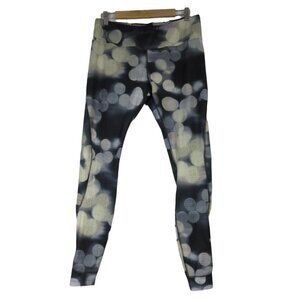 Asics women's graphic bokeh print activewear‎ leggings workout tights XL